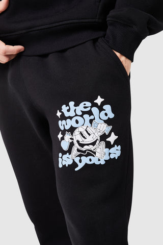 World Is Yours Tracksuit - Black