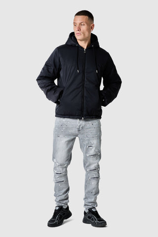 Circa Padded Windbreaker - Black