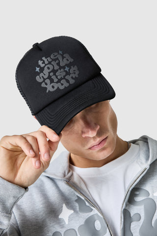 World Is Yours Trucker Cap - Black