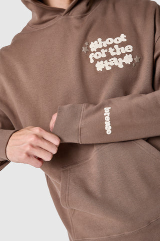 Shoot For The Stars Hood - Earthy Brown