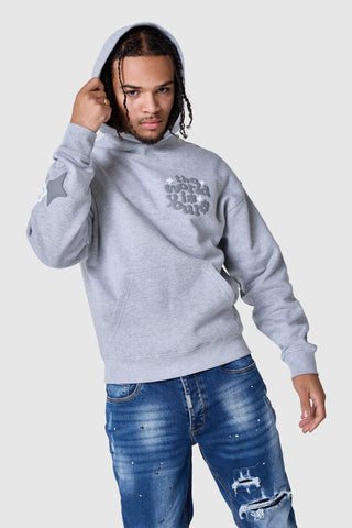World Is Yours Hood 2.0 - Grey Marl