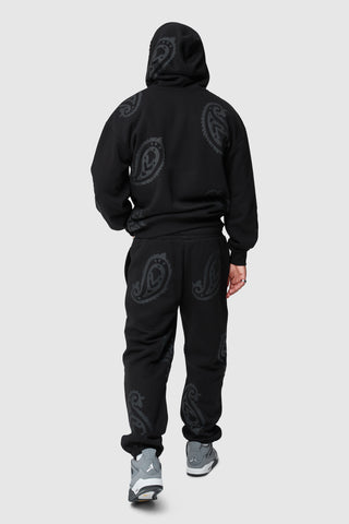 PAISLEY JOGGER - BLACK