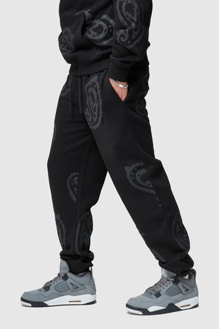 PAISLEY TRACKSUIT - BLACK