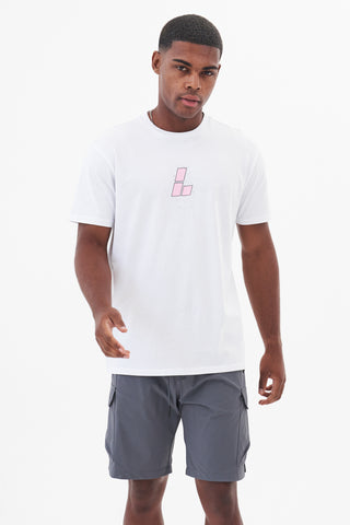 VANQUISH TEE - WHITE/PINK